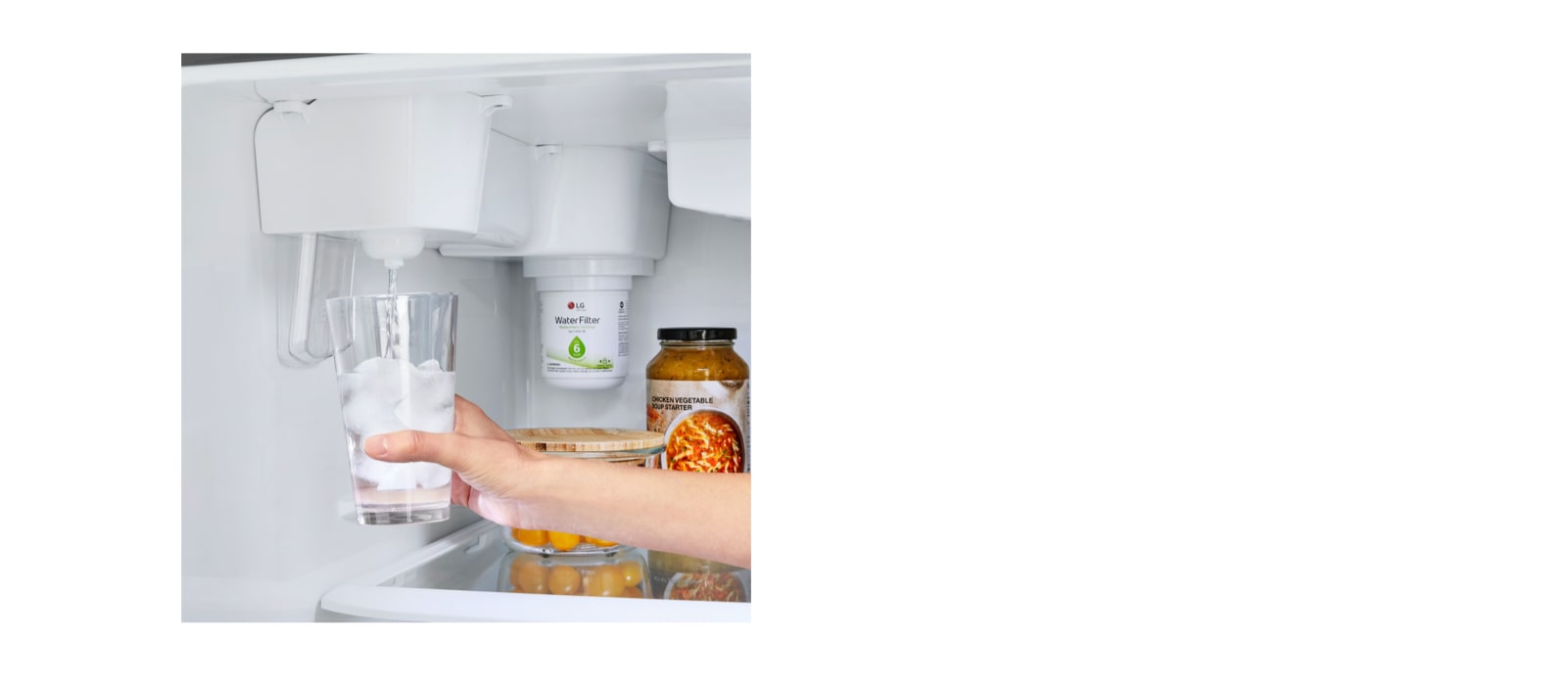 *Fresh filtered water within arm’s reach