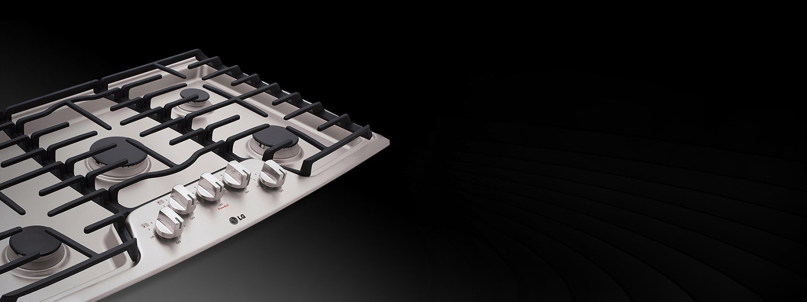 LG Gas Cooktops Stainless Steel & Cast Iron Grates LG USA