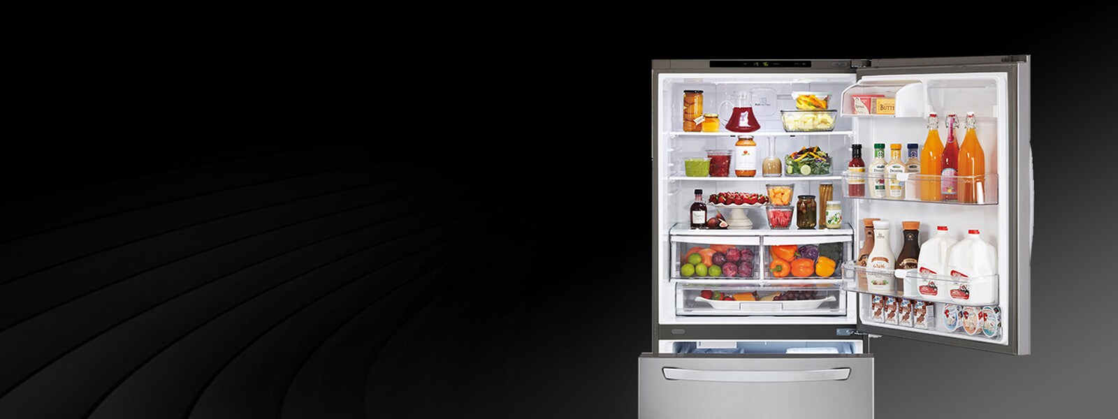 Lg Bottom Freezer Refrigerators Style Efficiency Lg Usa