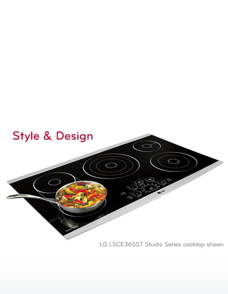 LG LSCE365ST LG STUDIO 36 Inch Electric Cooktop LG USA