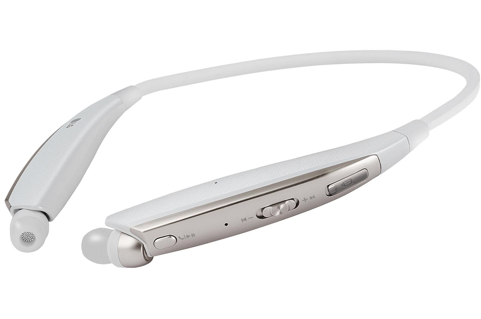 LG TONE Ultra α Bluetooth Wireless Headset in White LG USA