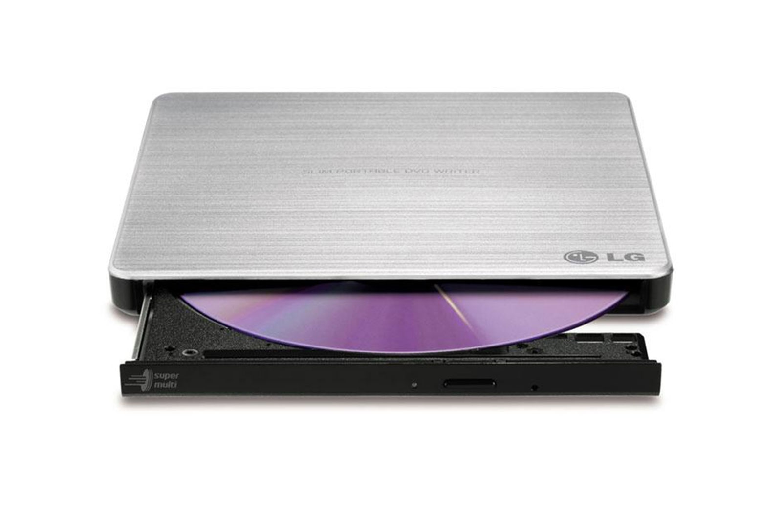 LG SUPER MULTI PORTABLE 8X DVD REWRITER WITH MDISC™ SUPPORT (GP60NS50