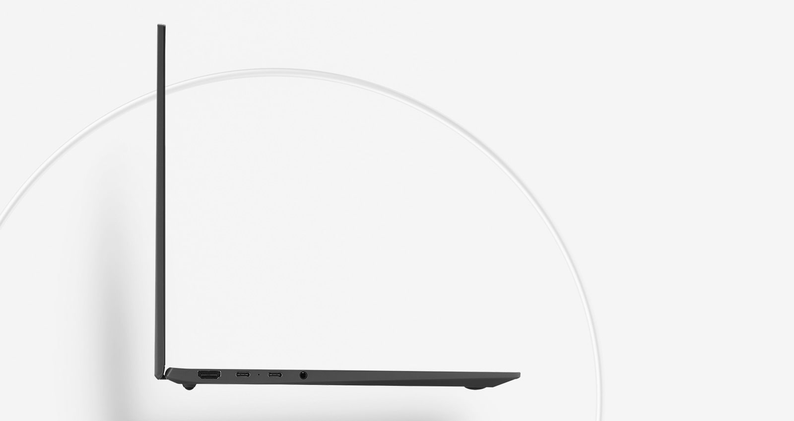 The slim, light body of the gram provides mobility and productivity.