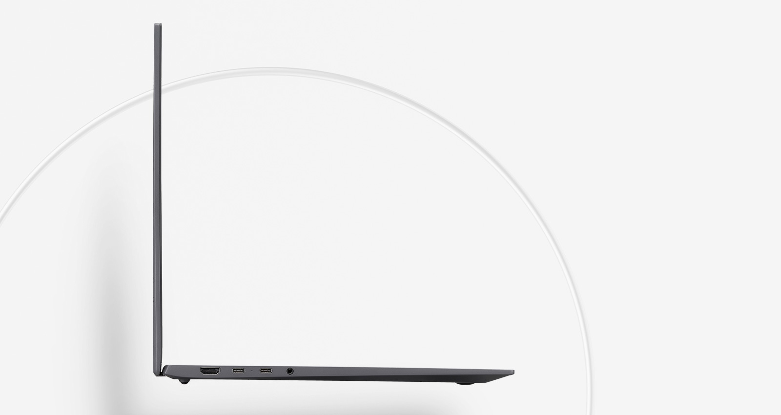 The slim, light body of the gram provides mobility and productivity.