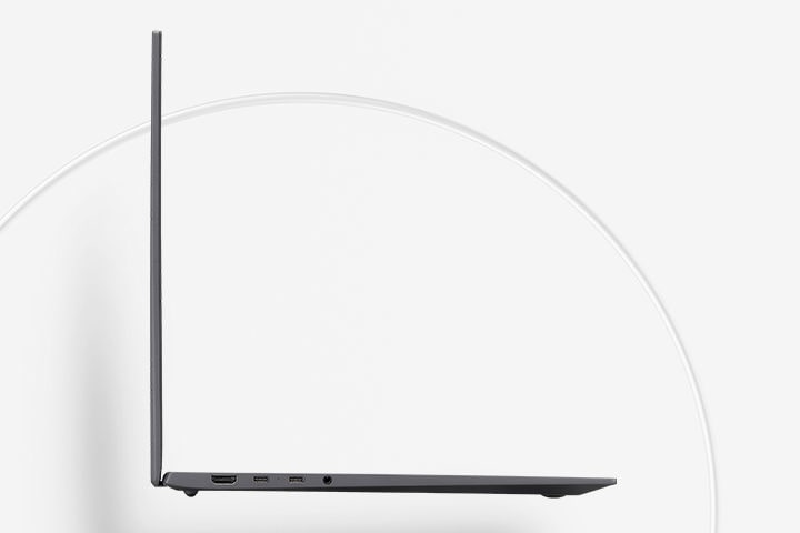 The slim, light body of the gram provides mobility and productivity.