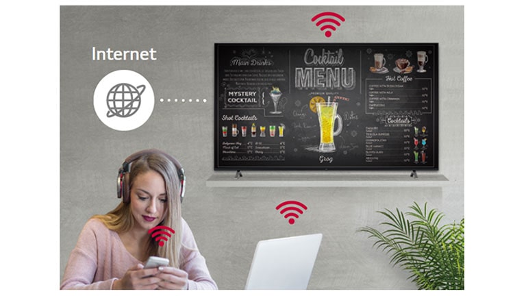 55” UR640S Series UHD Signage TV Wireless Access Point