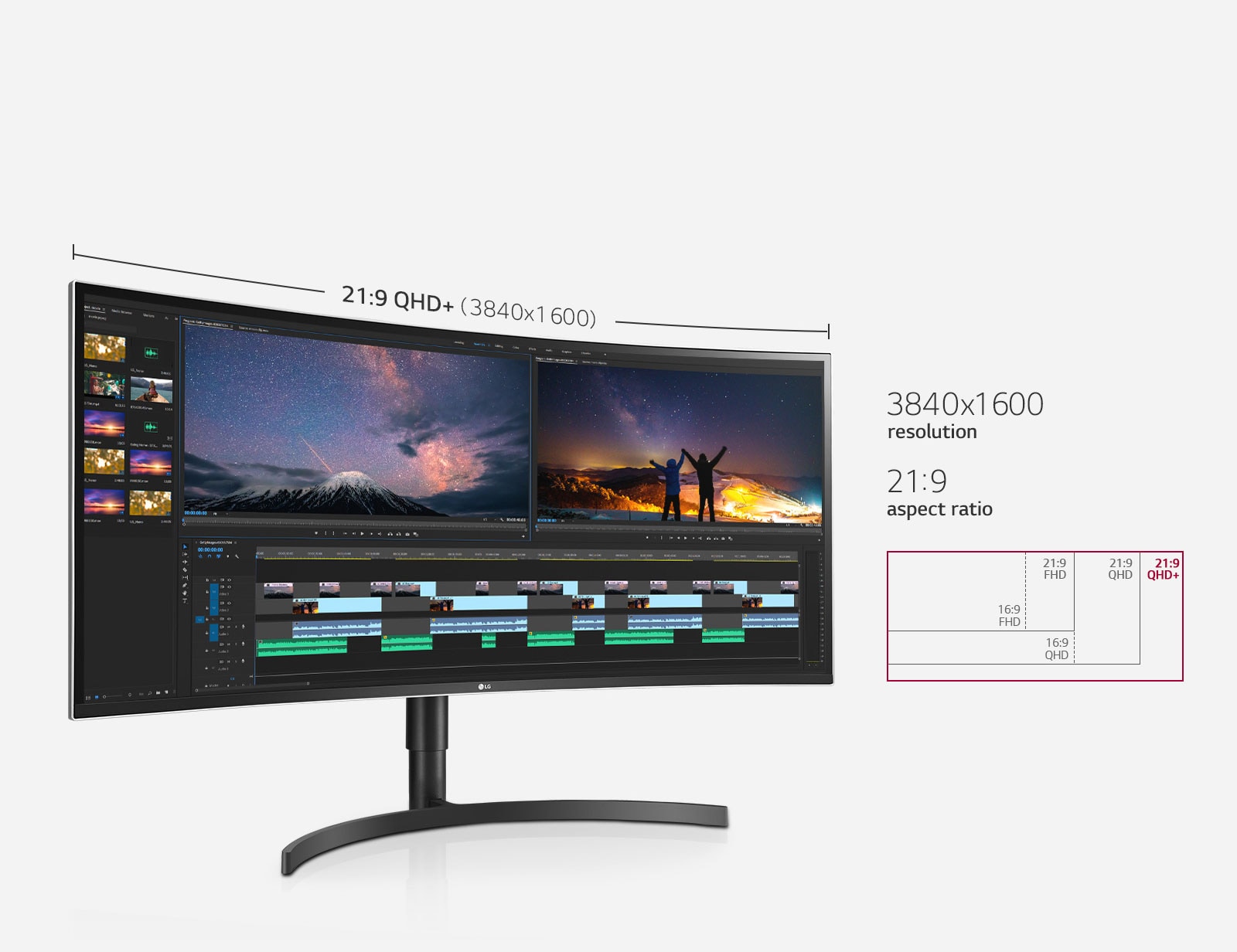 38” Curved UltraWide Monitor QHD+
