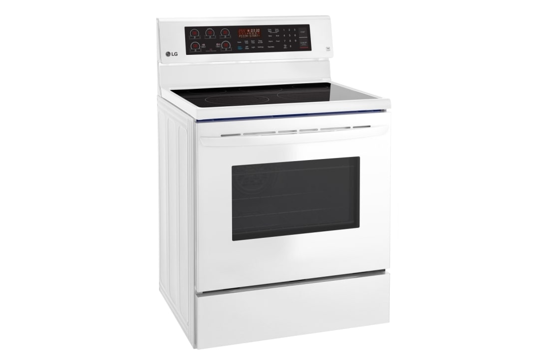 LG 6.3 cu. ft. Electric Single Oven Range with True Convection and EasyClean®, LRE3194SW, thumbnail 2