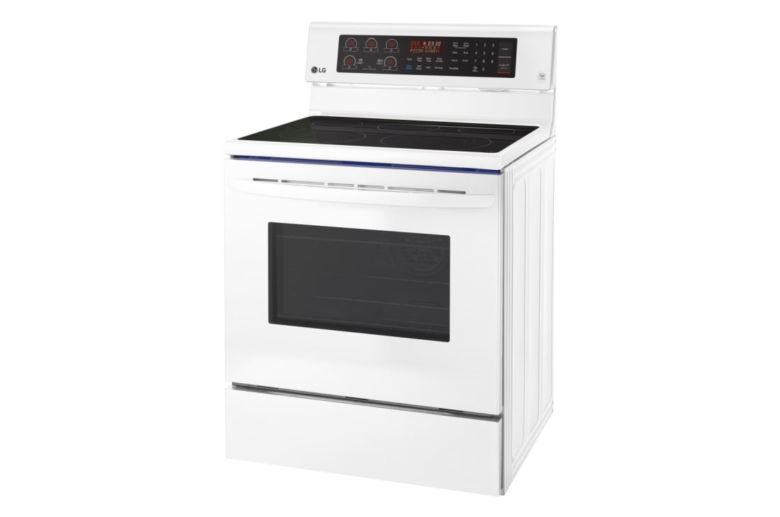 LG 6.3 cu. ft. Electric Single Oven Range with True Convection and EasyClean®, LRE3194SW, thumbnail 3