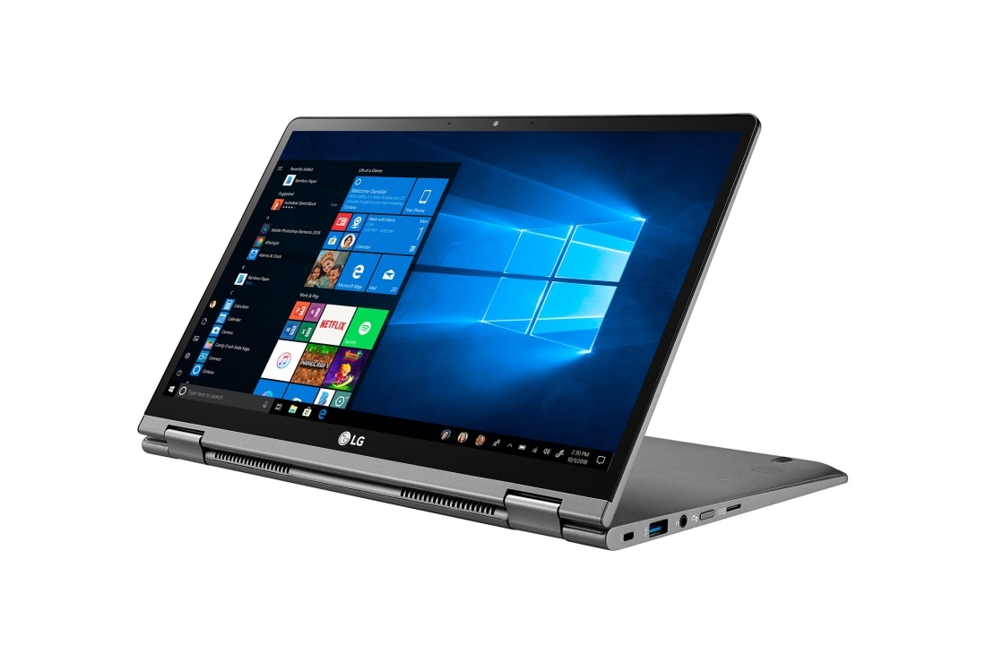 14 2 In 1 Taa Fhd Ips Touch Gram Laptop With Stylus And Intel Core I7 Processor Mil Std 810g Lg Us Business