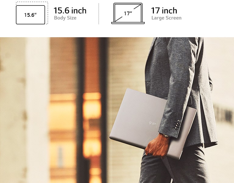 17 inch gram laptop portable
