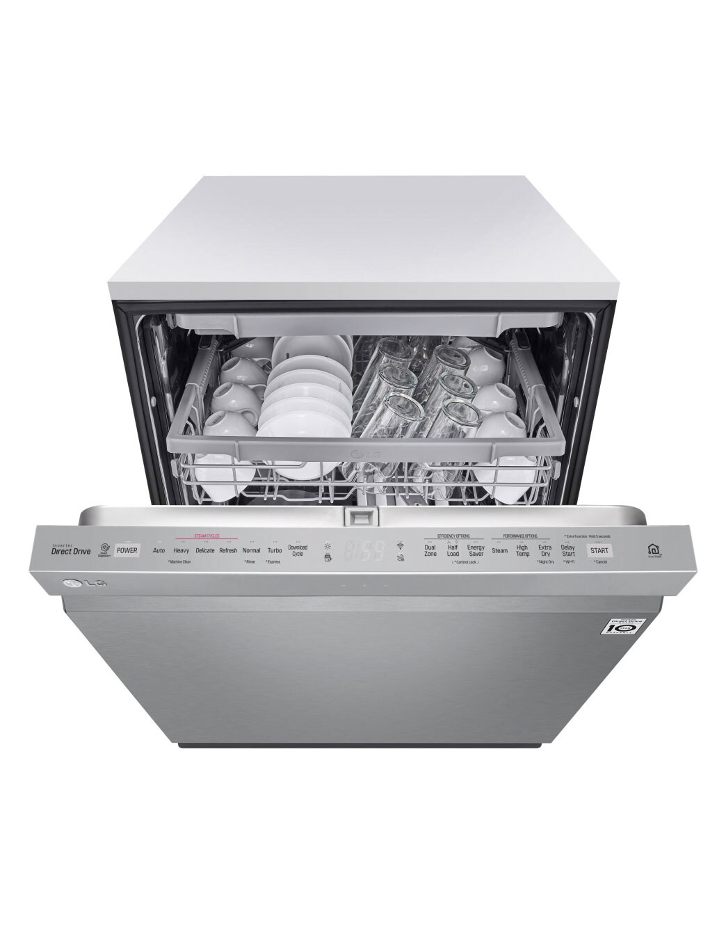 LG LDP6809SS Top Control Smart wifi Enabled Dishwasher with QuadWash