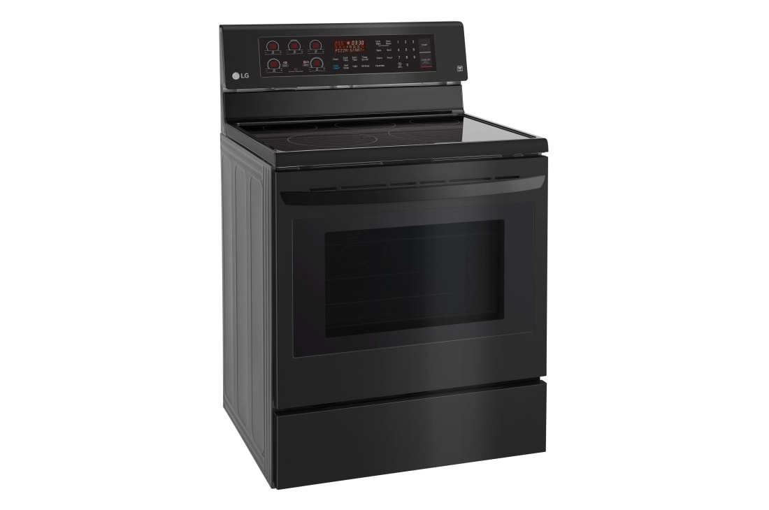 LG 6.3 cu. ft. Electric Single Oven Range with True Convection and EasyClean®, LRE3194BM, thumbnail 2
