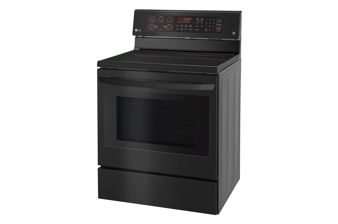 LG 6.3 cu. ft. Electric Single Oven Range with True Convection and EasyClean®, LRE3194BM, thumbnail 3