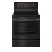 LG 6.3 cu. ft. Electric Single Oven Range with True Convection and EasyClean®, LRE3194BM, thumbnail 1