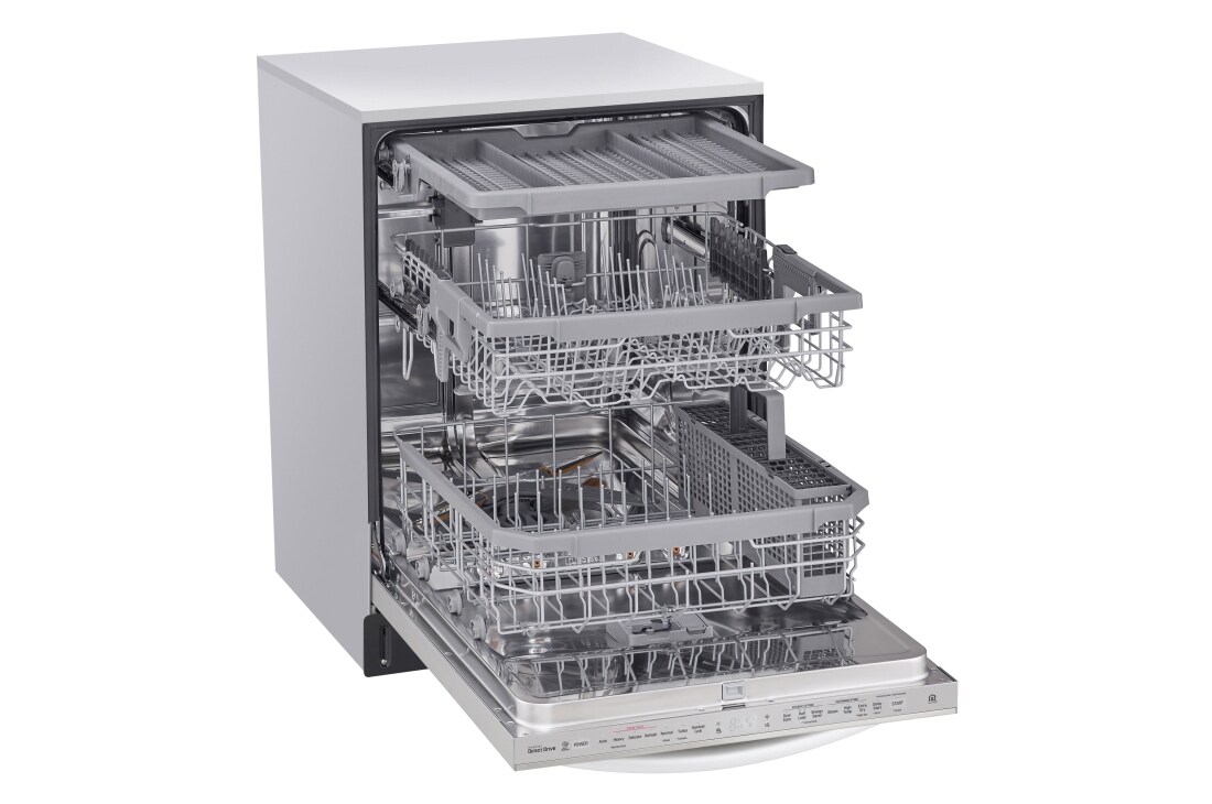 LG Top Control Smart wi-fi Enabled Dishwasher with QuadWash™ and TrueSteam®, LDT6809SS, thumbnail 7