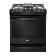 LG 6.3 cu. ft. Smart wi-fi Enabled Gas Single Oven Slide-In Range with ProBake Convection®, LSG4515BM, thumbnail 1