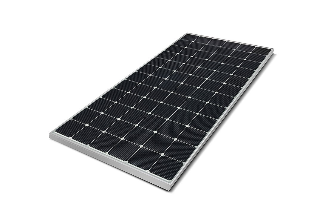 LG 400W High Efficiency LG NeON®2 BiFacial Solar Panel with 72 Cells(6 x 12), Module Efficiency: 19.3%, Connector Type: MC4, Flat Angle View, LG400N2T-J5, thumbnail 3