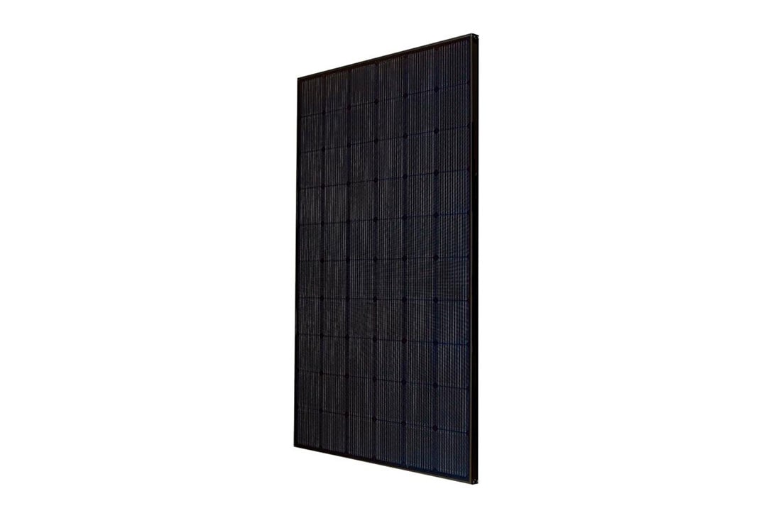 LG 335W NeON® 2 Black Solar Panel for Home , Right Angle View, LG335N1K-V5, thumbnail 3