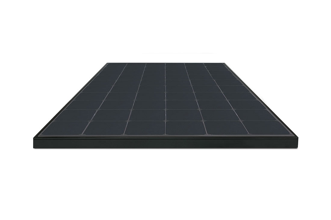 LG 365W NeON® R Prime High Efficiency Solar Panel for Home, Front Flat View, LG365Q1K-V5, thumbnail 7
