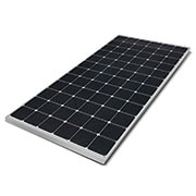LG 410W NeON® 2 Commercial Solar Panel, Flat Angle View, LG410N2W-V5, thumbnail 3