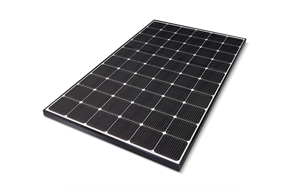 LG 360W NeON® 2 Solar Panel for Home, flat right angle, LG360N1C-N5, thumbnail 3