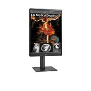 LG 21.3” 3MP IPS Diagnostic Monitor with Ergonomic Design, Daisy Chain, and Front Sensor Calibration, 21.3” 3MP IPS Diagnostic Monitor left angle view with infill, 21HQ513D-S, thumbnail 5