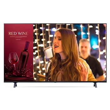 50” UR340C Series UHD Commercial TV front view with infill1
