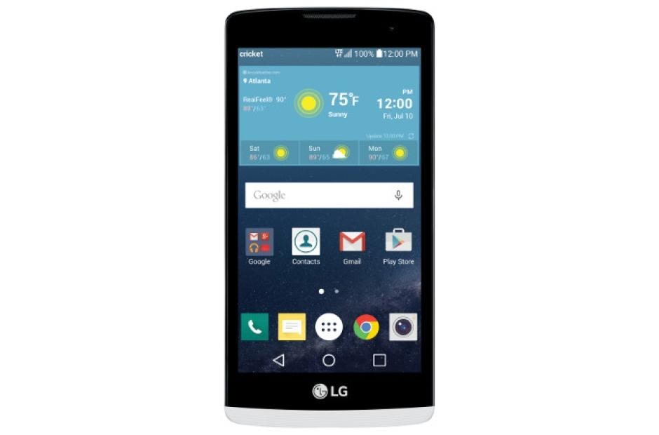 LG Risio for Cricket Wireless Smartphone in White LG USA