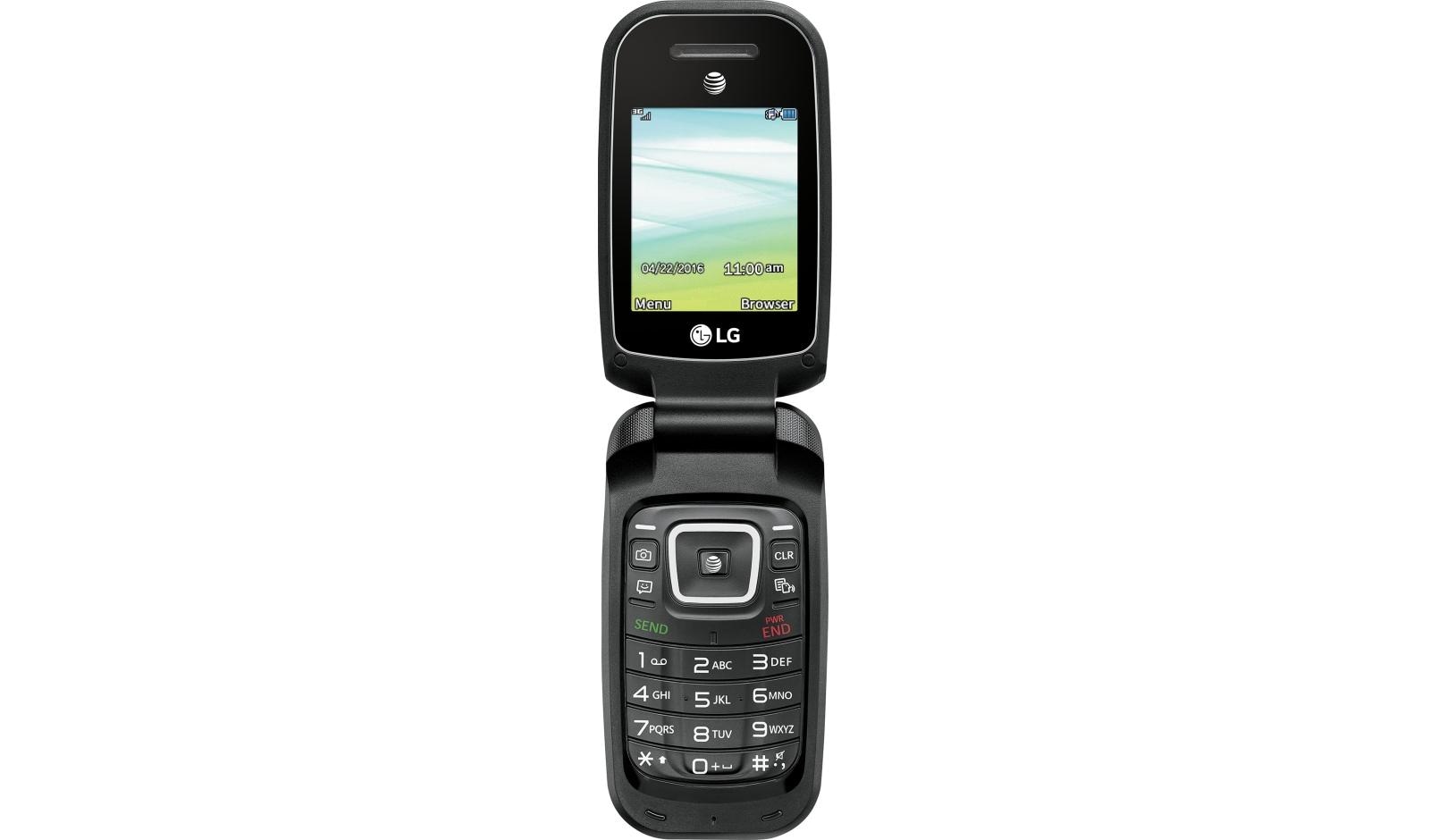 LG B470 Basic Flip Phone Prepaid Go Phone AT&T LG USA