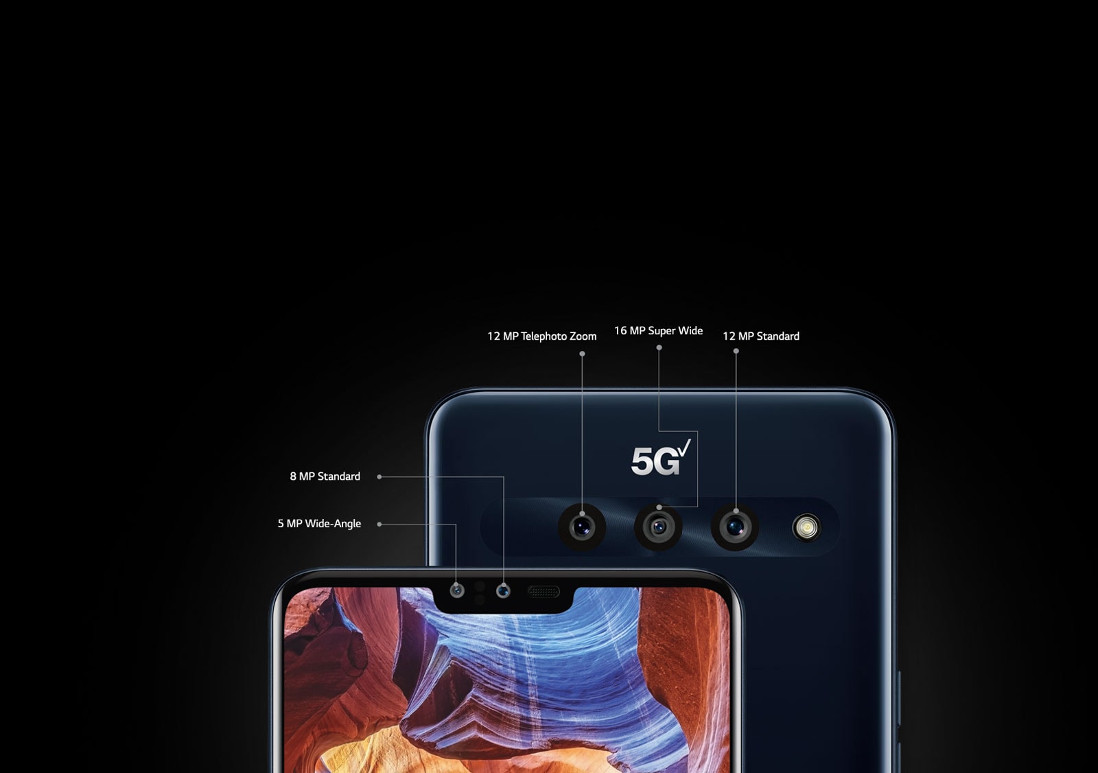 LG V50 ThinQ 5G Smartphone for Verizon (LMV450VMB) LG USA