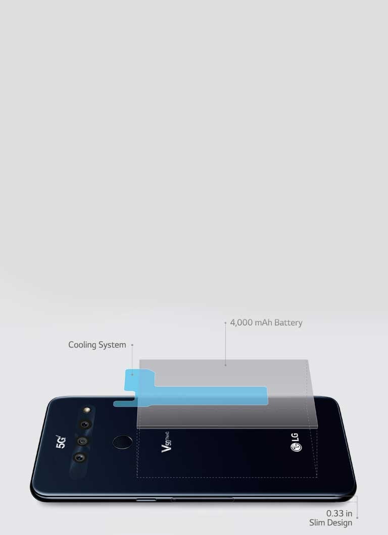 LG V50 ThinQ 5G Smartphone for Verizon (LMV450VMB) LG USA