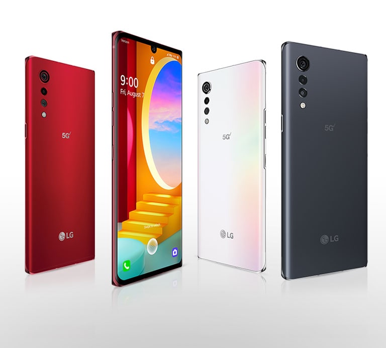 LG VELVET™ 5G UW Dual Screen Smartphone for Verizon Pink White LG USA