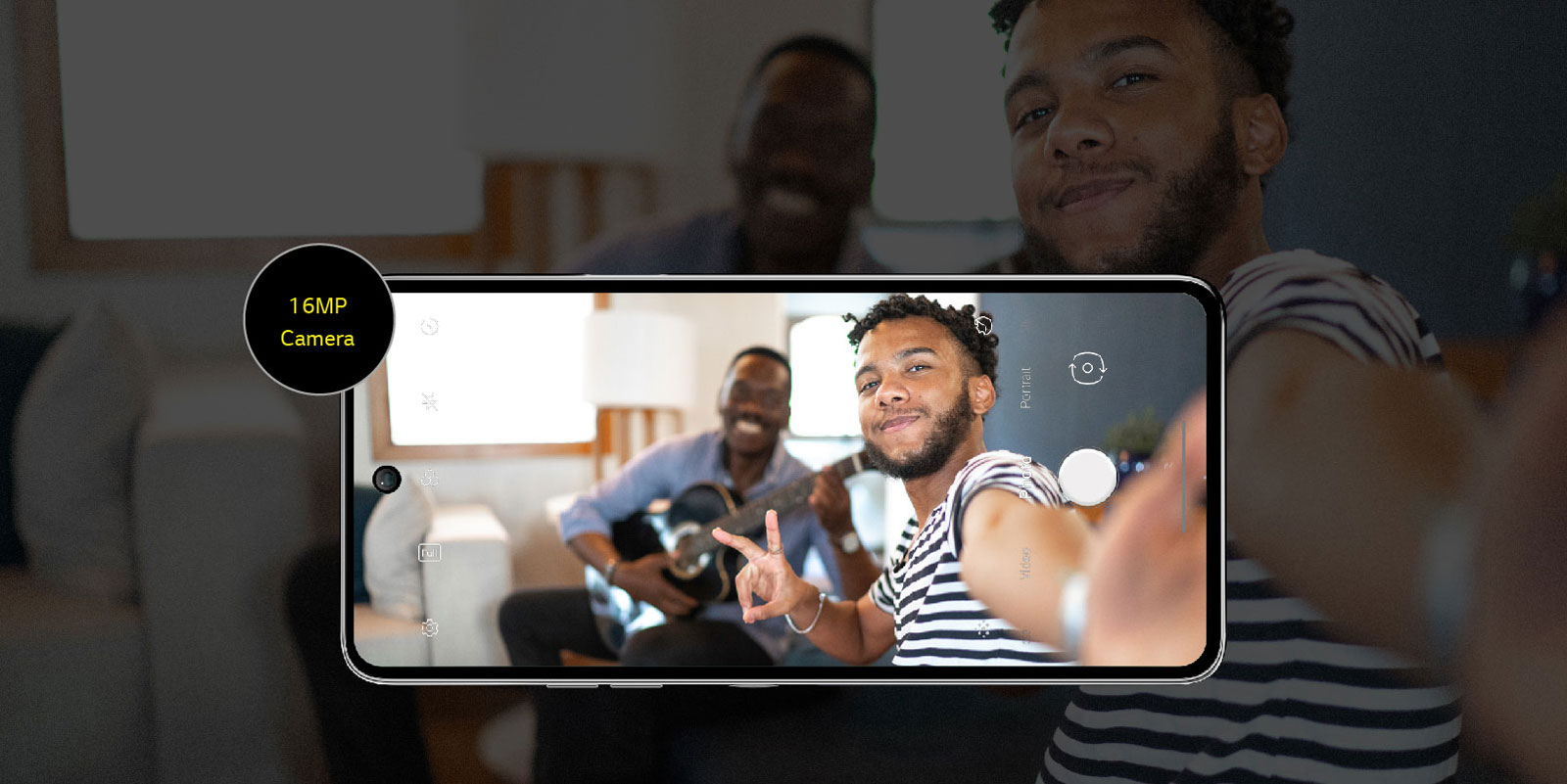 Image showing two men taking a selfie