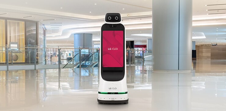 An image of LG CLOi GuideBot