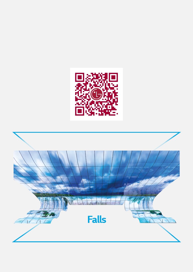 QR code and Marker image of CES 2019 Falls