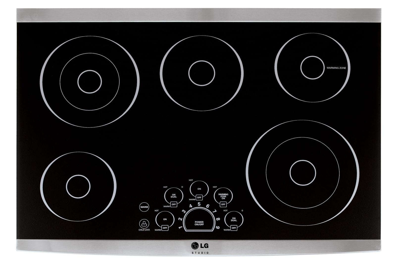 LG LSCE305ST LG STUDIO 30 Inch Electric Cooktop LG USA