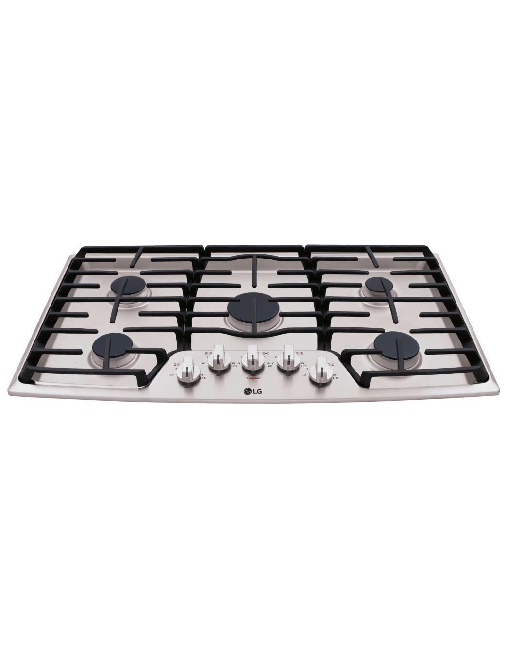 LG LCG3611ST 36 Inch Gas Cooktop with SuperBoil LG USA