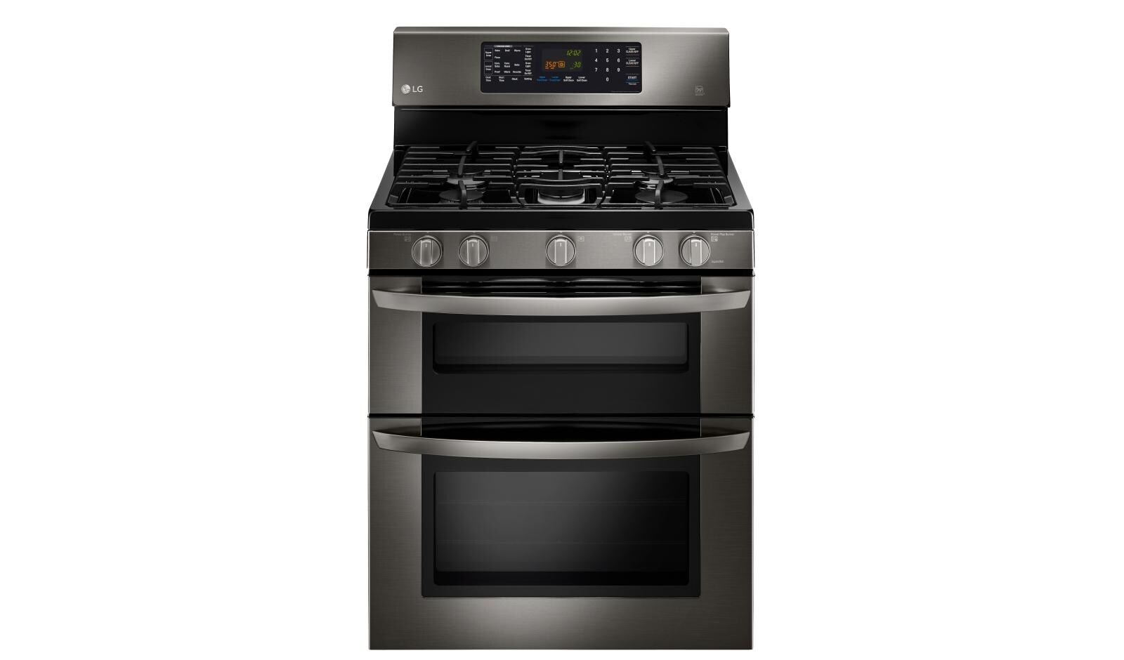 LG LDG3036BD Black Stainless Steel Gas Double Oven Rangee LG USA