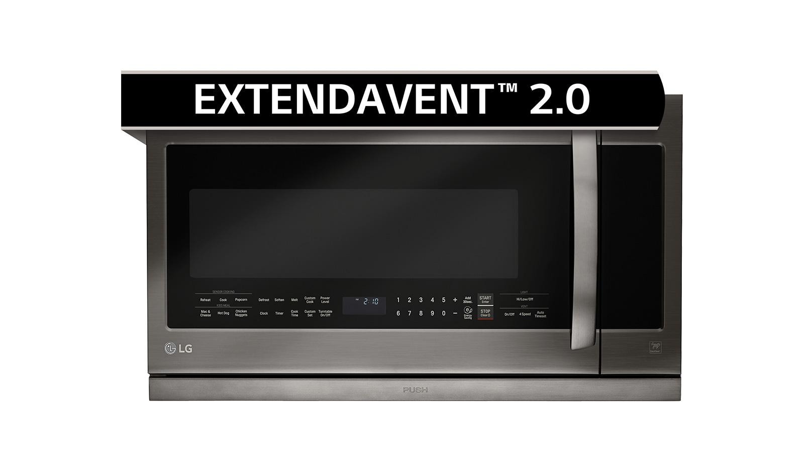 Lg Lmhm2237bd Black Stainless Steel Over The Range Microwave Usa Over The Range Microwave Oven With Easyclean