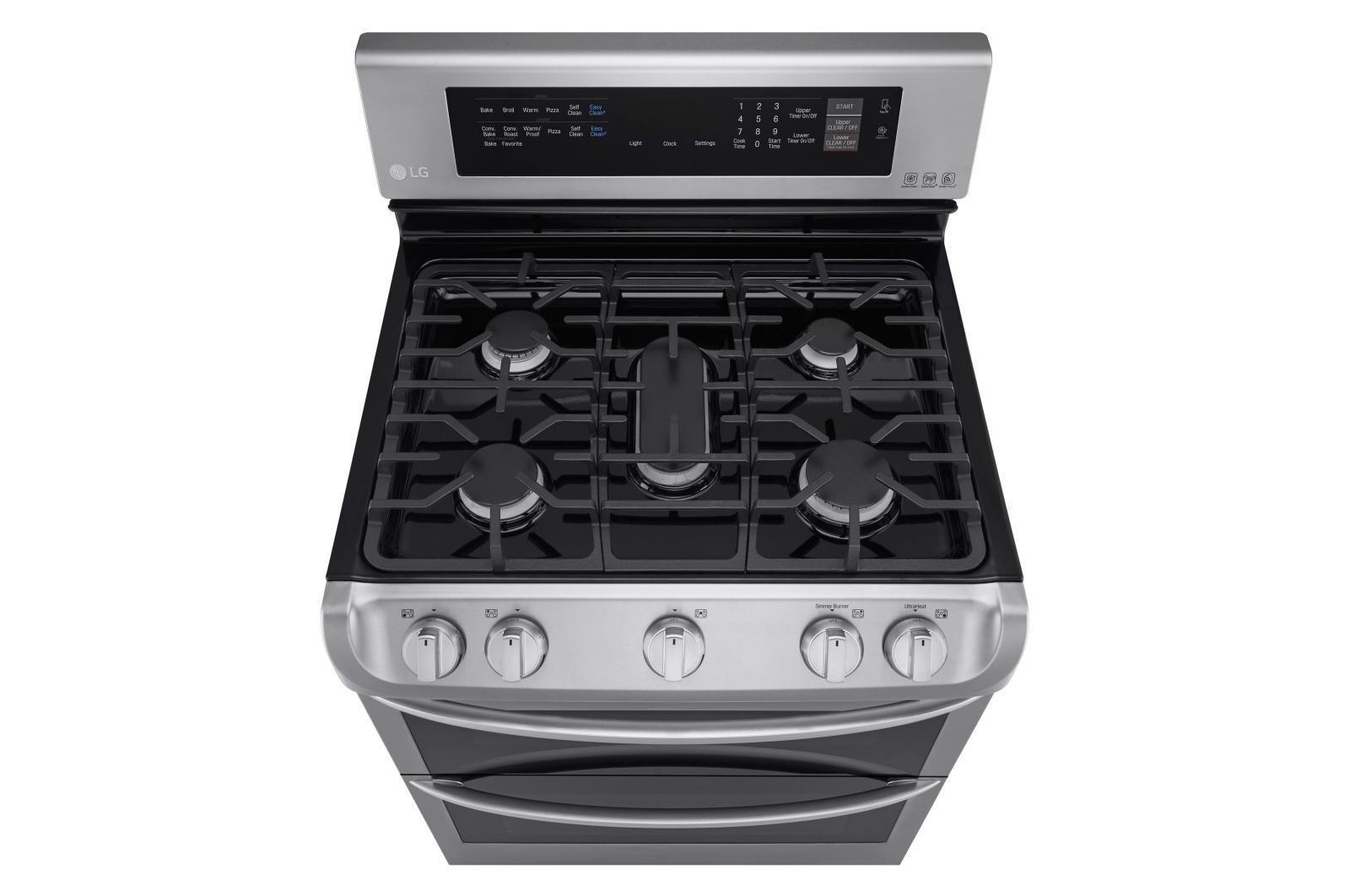 LG 6.9 cu. ft. Gas Double Oven Range with ProBake Convection® and