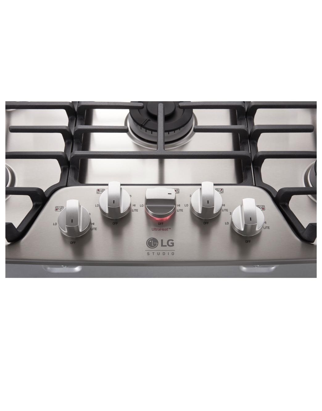 LG LSCG367ST LG STUDIO 36 Inch Gas Cooktop LG USA