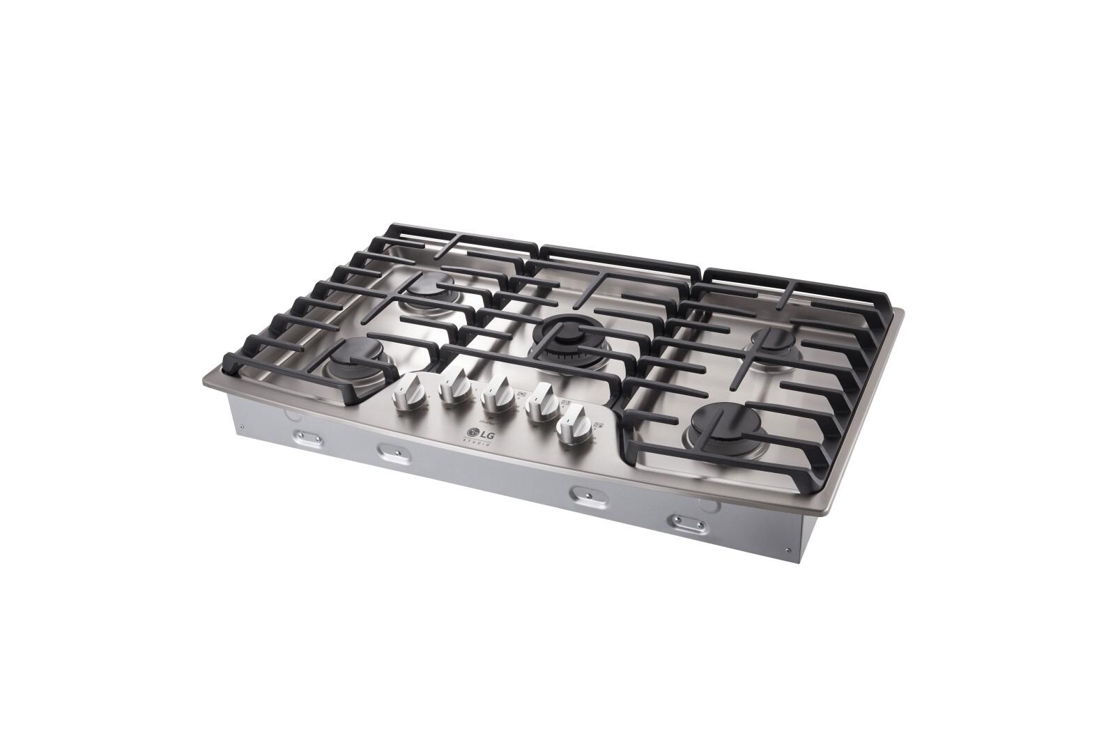 LG LSCG367ST LG STUDIO 36 Inch Gas Cooktop LG USA