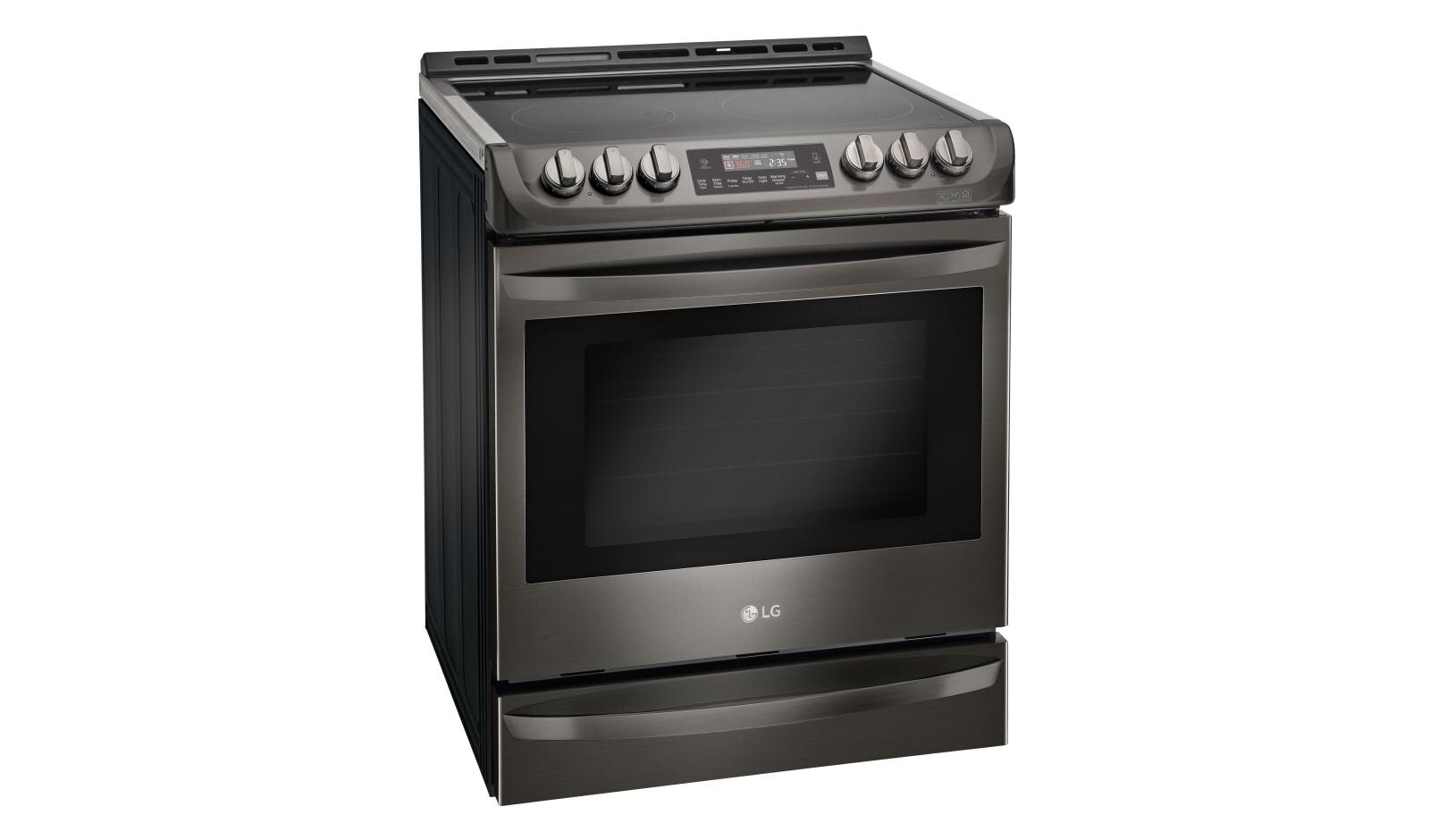 LG LSE4613BD Black Stainless Steel Electric Slidein Range LG USA