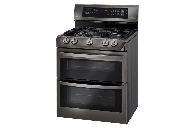 LG LDG4313BD : 6.9 cu. ft. Gas Double Oven Range with ProBake