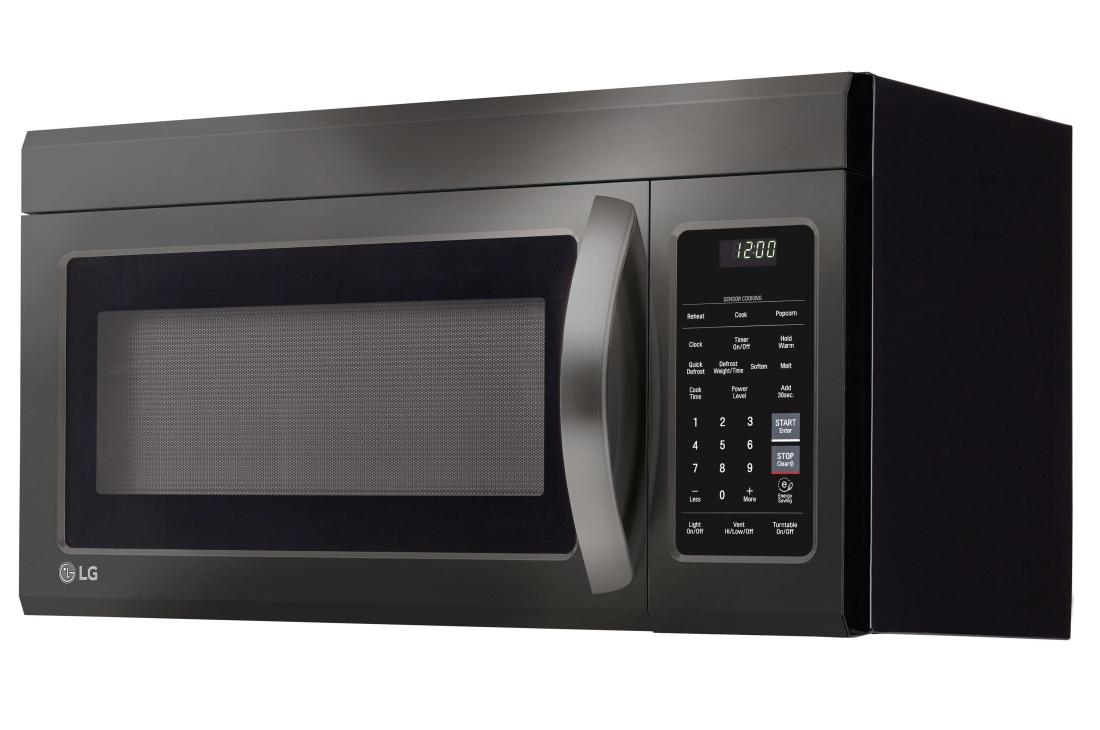 black lg over the range microwave