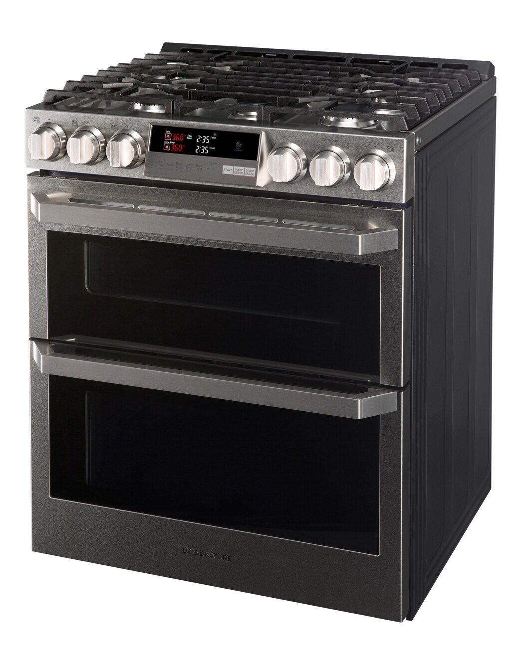 LG SIGNATURE 6.9 cu.ft. Smart wifi Enabled Gas Double Oven SlideIn Range with ProBake