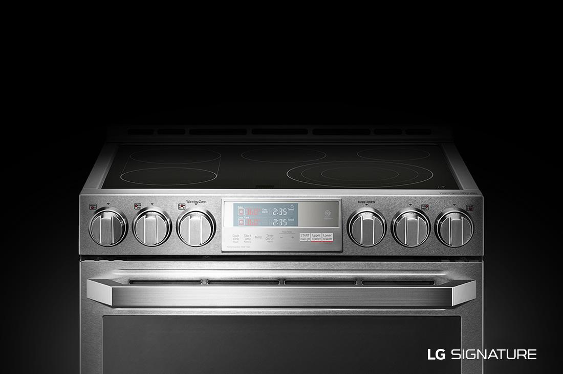 Lg Lute4619sn Signature Electric Double Oven Slide In Range Usa Smart Wi Fi Enabled Electric Double Oven Slide In Range With Probake Convection