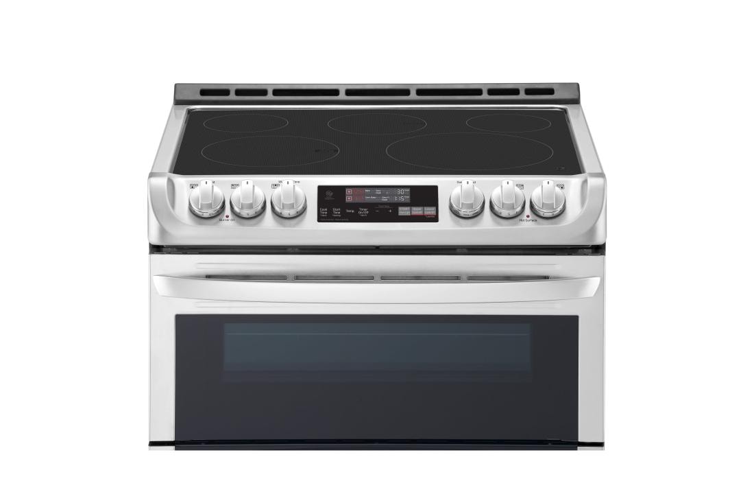 slide in electric range with griddle