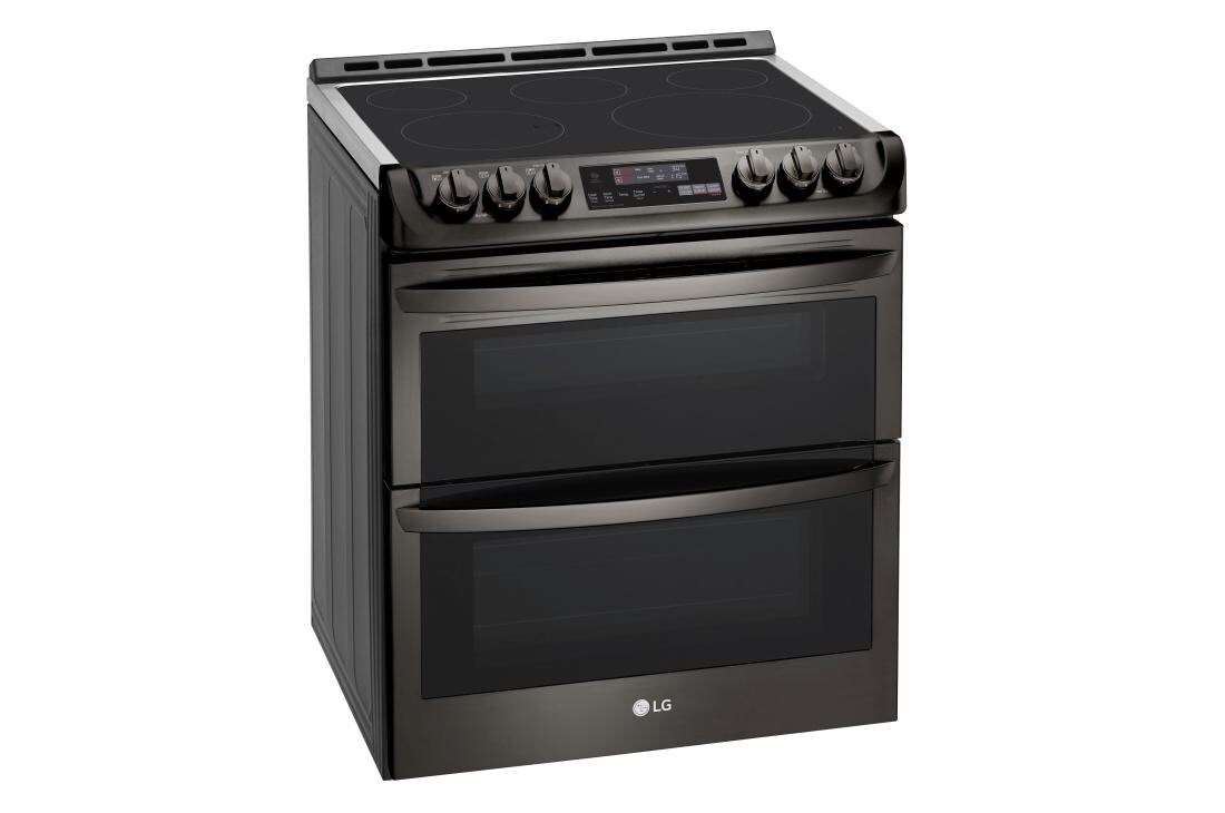 lg electric stove black stainless steel